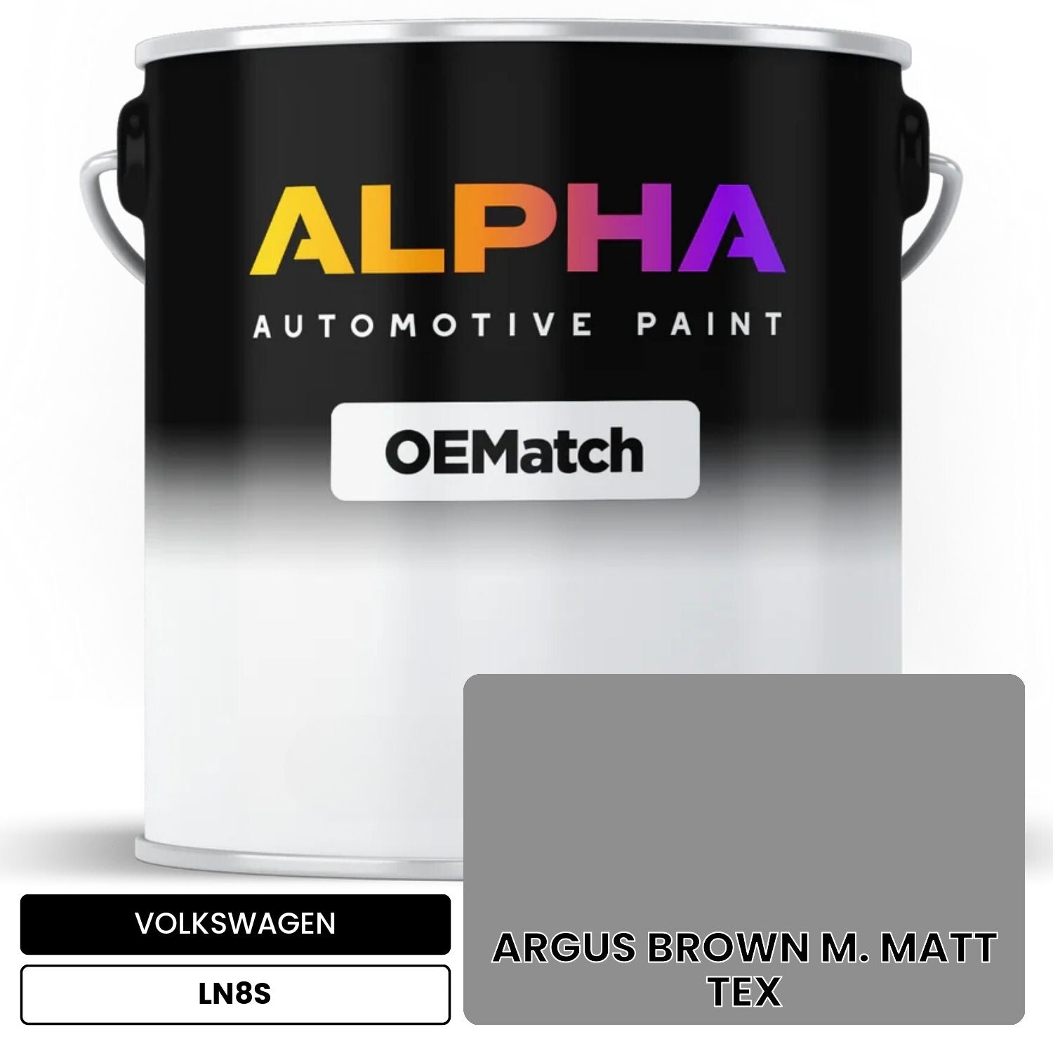 VOLKSWAGEN ARGUS BROWN M. MATT TEX  LN8S OEMatch Basecoat