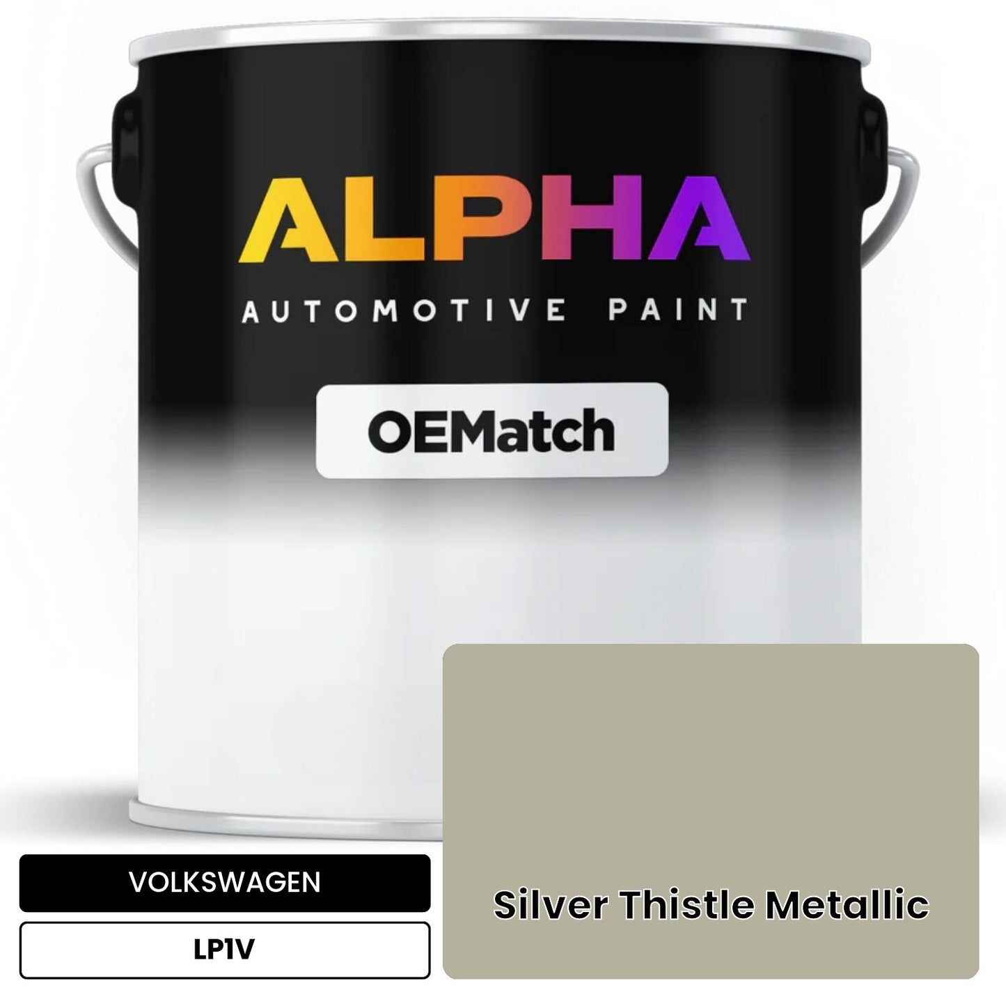 VOLKSWAGEN Silver Thistle Metallic LP1V OEMatch Basecoat