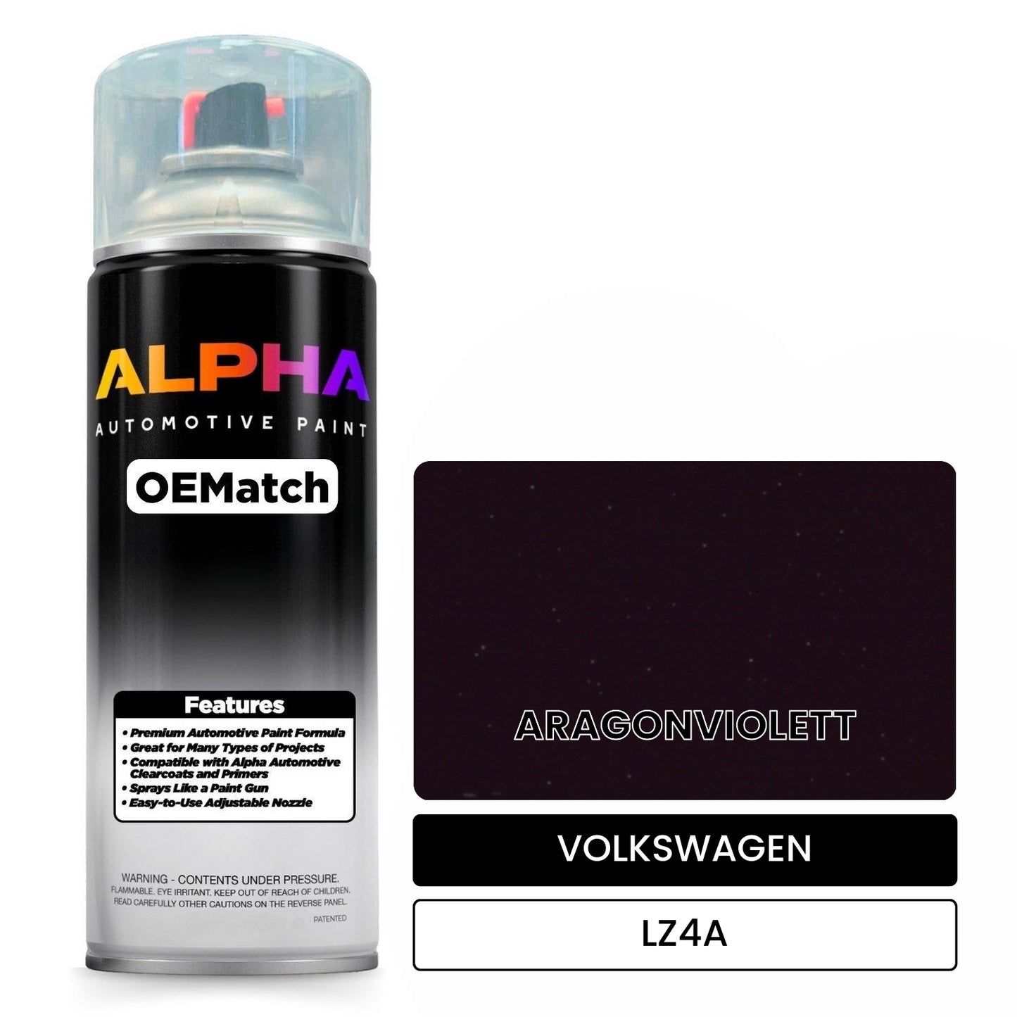 VOLKSWAGEN ARAGONVIOLETT LZ4A OEMatch Spraycan