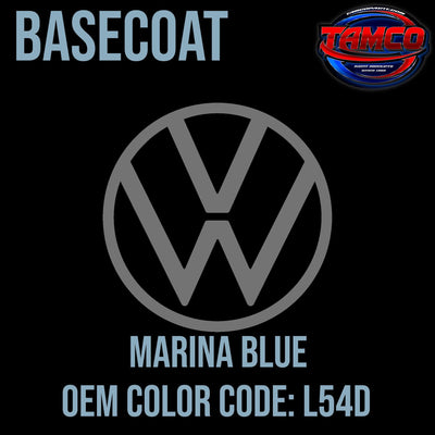 Volkswagen Marina Blue | L54D | 1971-1974 | OEM Basecoat - The Spray Source - Tamco Paint Manufacturing