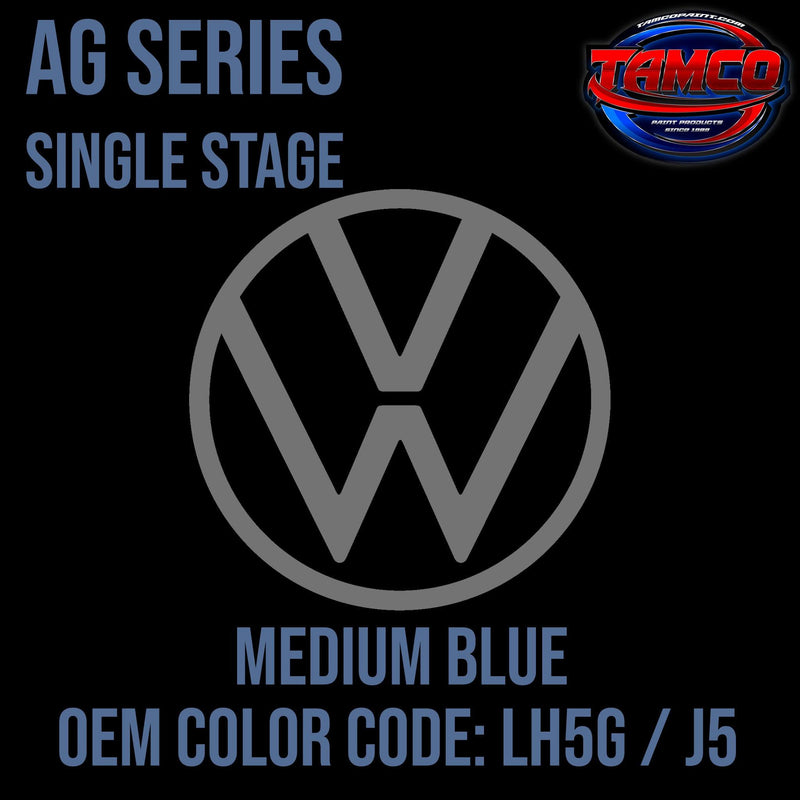 Volkswagen Medium Blue | LH5G / J5 | 1980-1984 | OEM AG Series Single Stage - The Spray Source - Tamco Paint Manufacturing