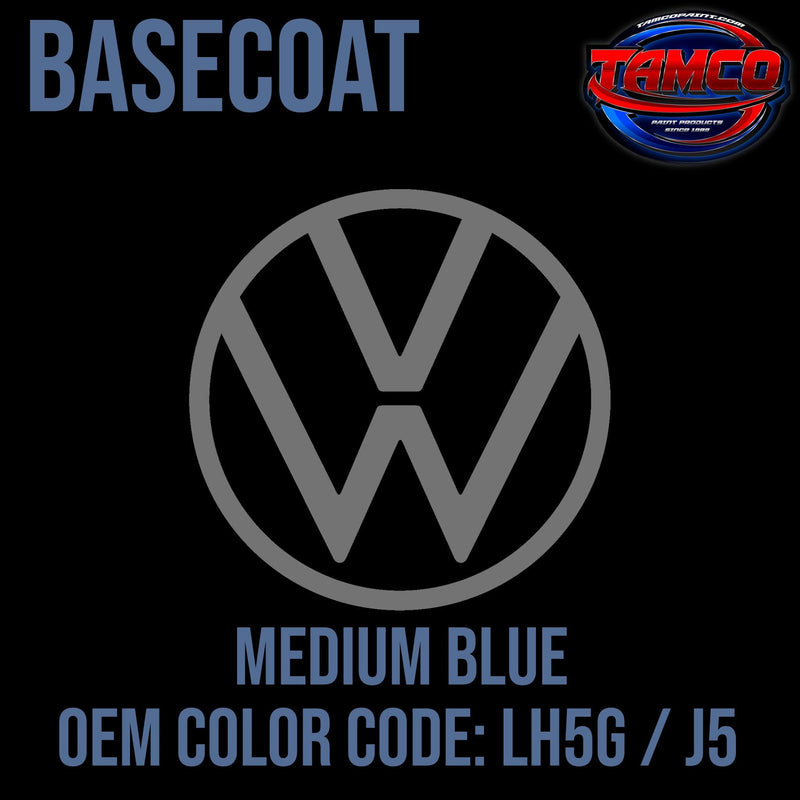 Volkswagen Medium Blue | LH5G / J5 | 1980-1984 | OEM Basecoat - The Spray Source - Tamco Paint Manufacturing