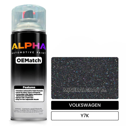 VOLKSWAGEN Mineral Gray Metallic Y7K OEMatch Spraycan