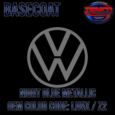 Volkswagen Night Blue Metallic | LH5X / Z2 | 2011-2020 | OEM Basecoat - The Spray Source - Tamco Paint Manufacturing
