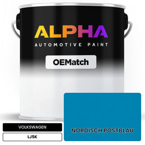 VOLKSWAGEN Nordic Post Blue LJ5K | OEMatch Automotive Basecoat