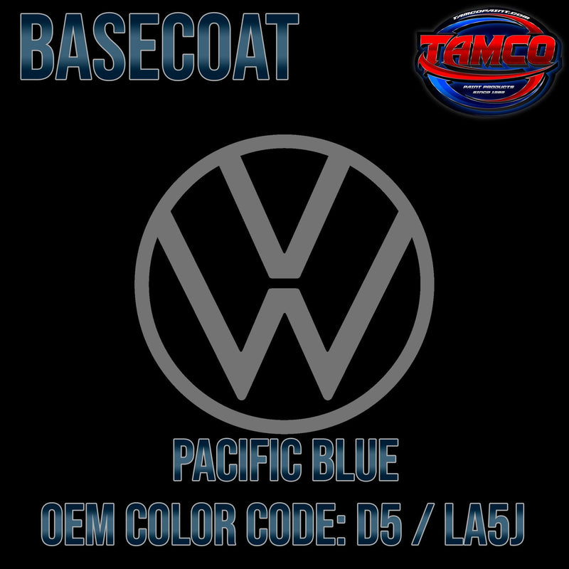 Volkswagen Pacific Blue | D5 / LA5J | 2016-2021 | OEM Basecoat - The Spray Source - Tamco Paint Manufacturing