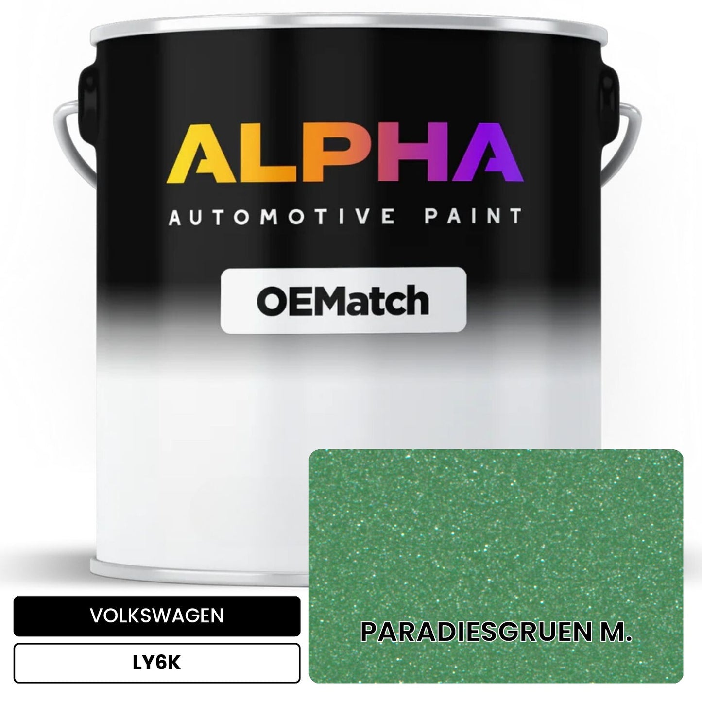 VOLKSWAGEN Paradise Green Metallic LY6K OEMatch Basecoat