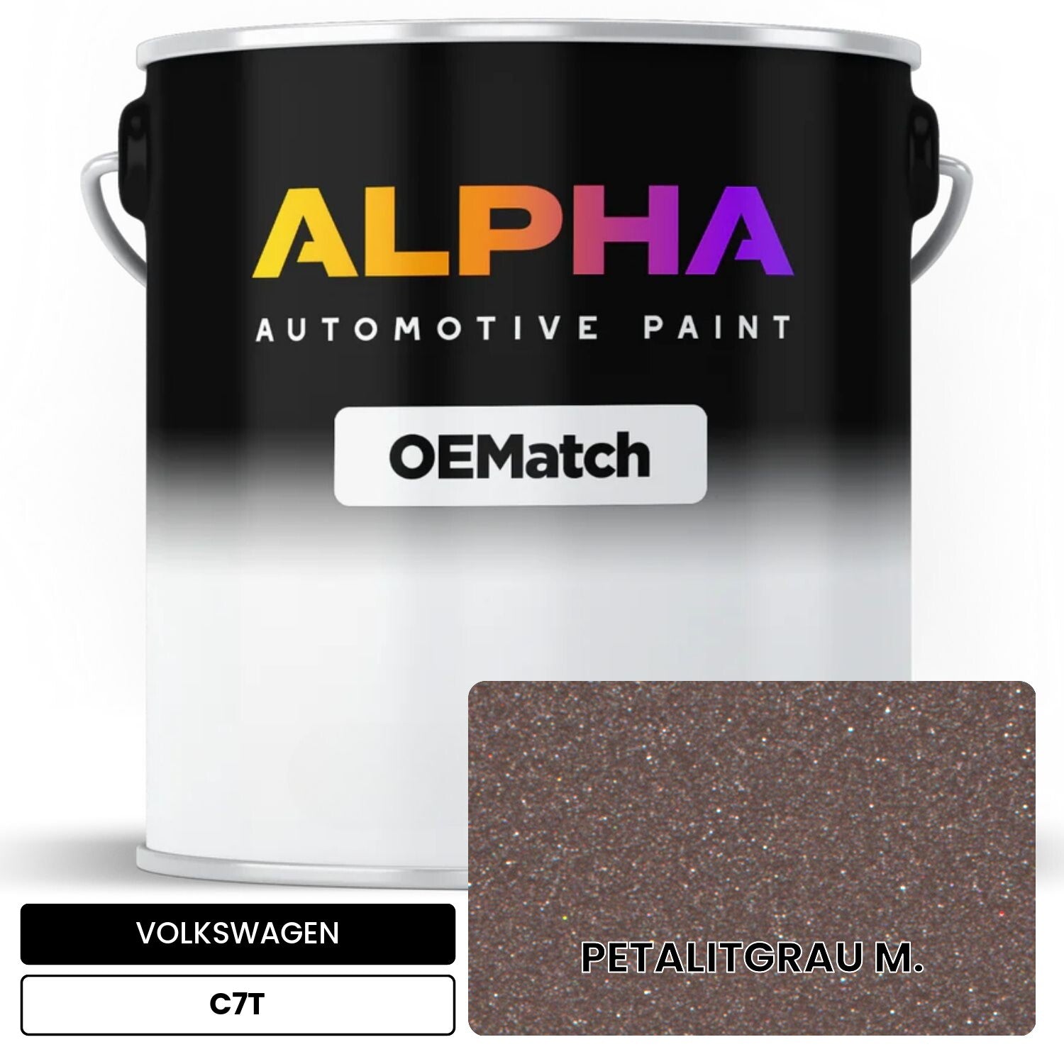 VOLKSWAGEN Petalit Gray Metallic C7T OEMatch Basecoat
