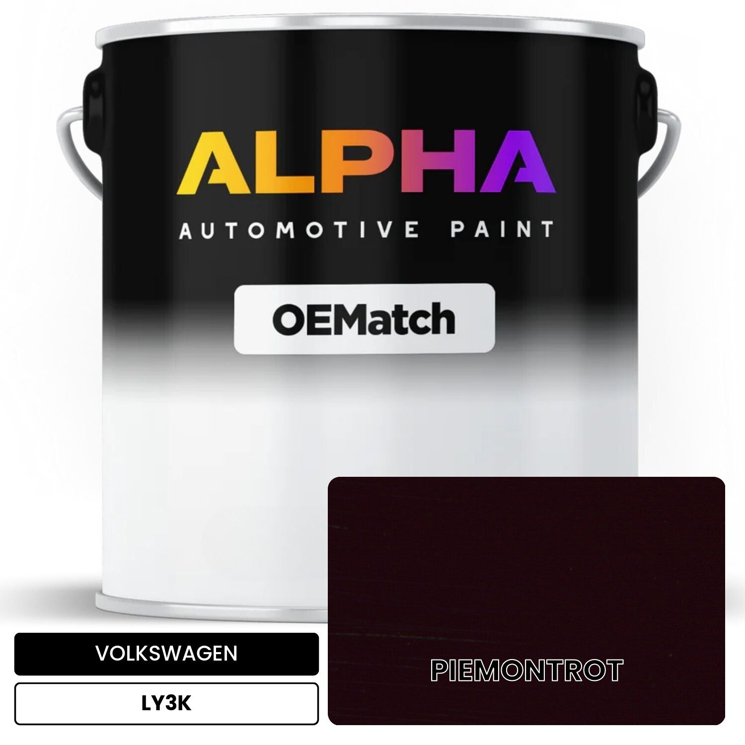 VOLKSWAGEN Piemont Red LY3K OEMatch Basecoat