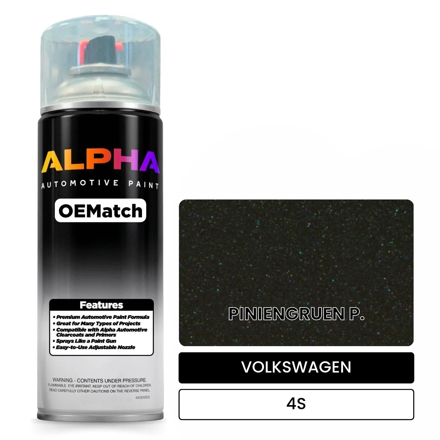 VOLKSWAGEN Pine Green 4S OEMatch Spraycan
