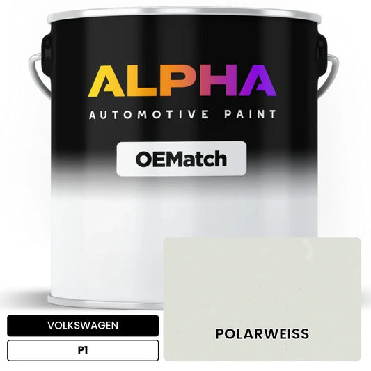 VOLKSWAGEN Polar White P1 OEMatch Basecoat