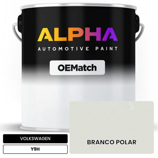 VOLKSWAGEN Polar White Y9H OEMatch Basecoat