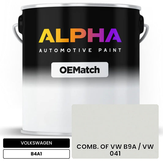 VOLKSWAGEN Pure White B4A1 OEMatch Basecoat
