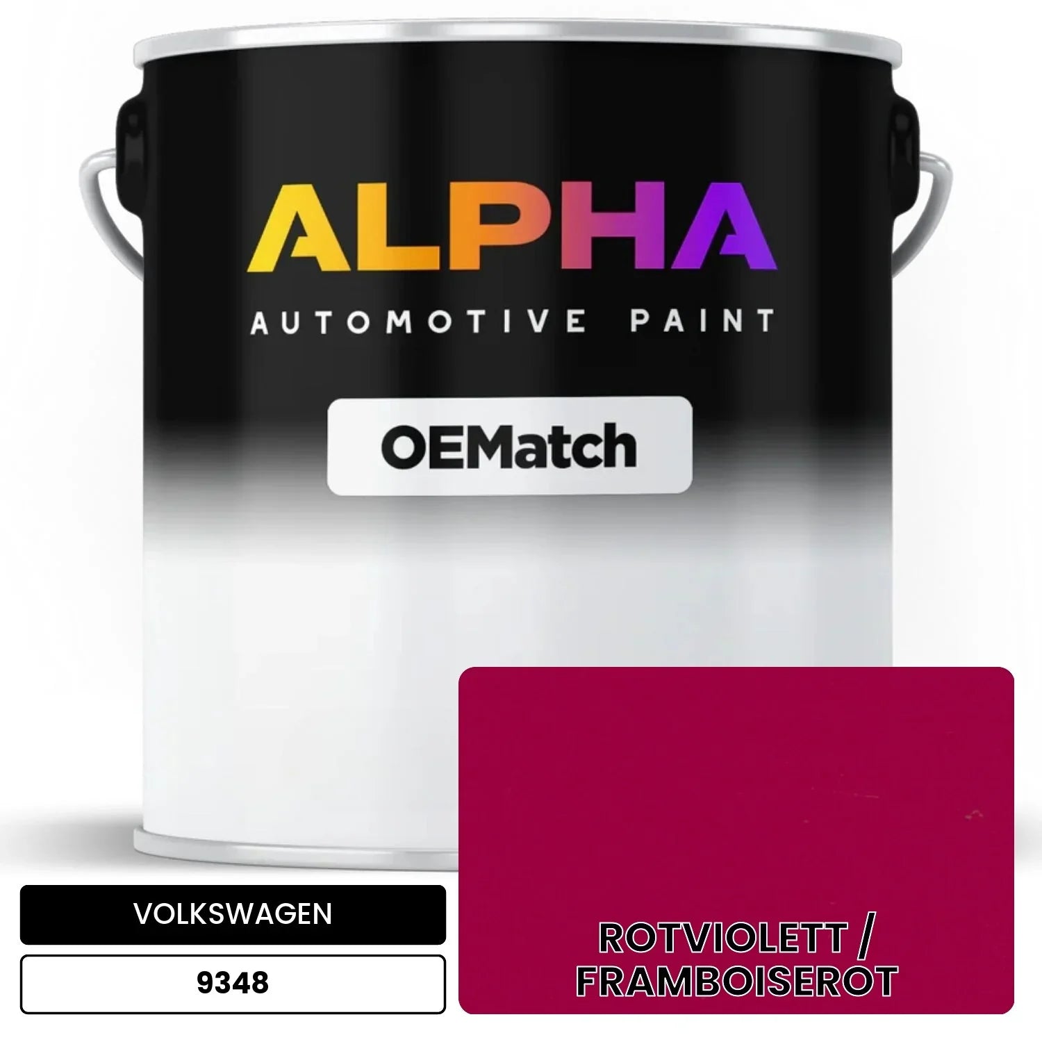 VOLKSWAGEN Raspberry Red 9348 OEMatch Basecoat
