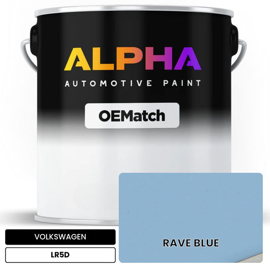 VOLKSWAGEN Rave Blue LR5D OEMatch Basecoat