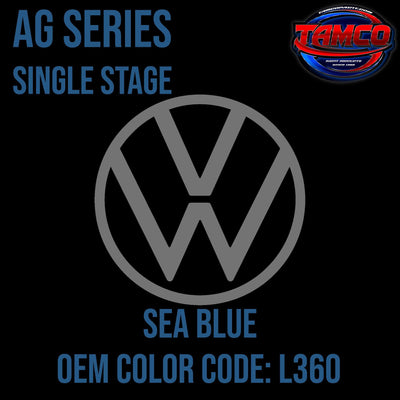 Volkswagen Sea Blue | L360 | 1960-1967 | OEM AG Series Single Stage - The Spray Source - Tamco Paint Manufacturing