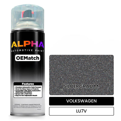 VOLKSWAGEN Silver Gray Metallic LU7V | OEMatch Automotive Spraycan