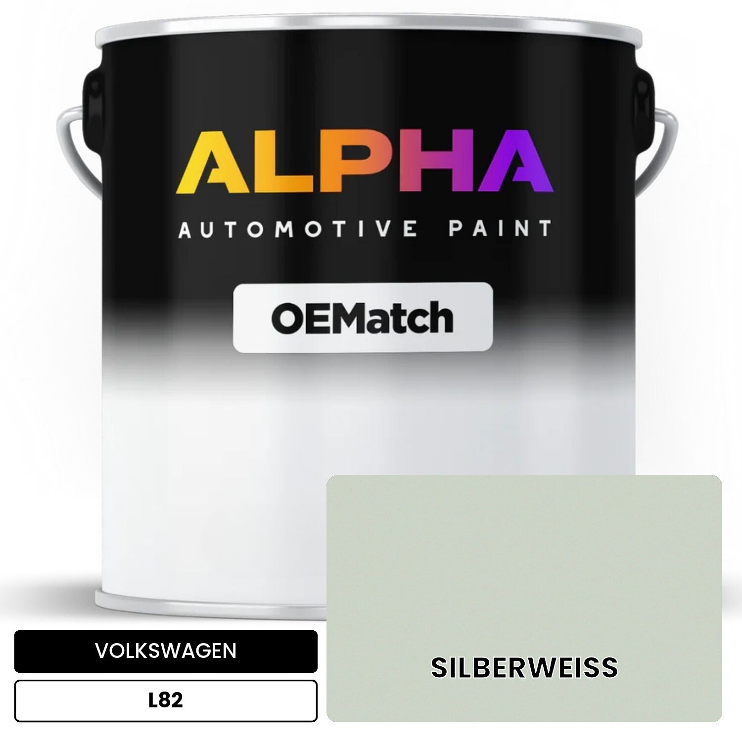 VOLKSWAGEN Silver White L82 OEMatch Basecoat