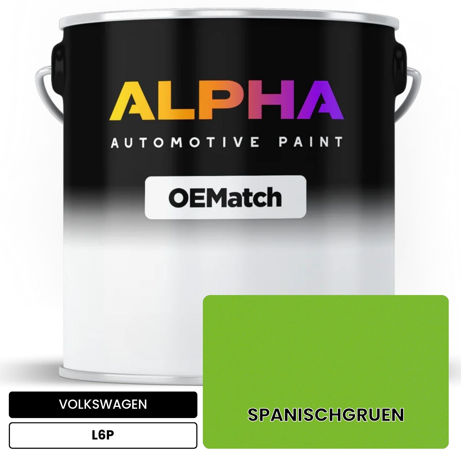 VOLKSWAGEN Spanish Green L6P OEMatch Basecoat