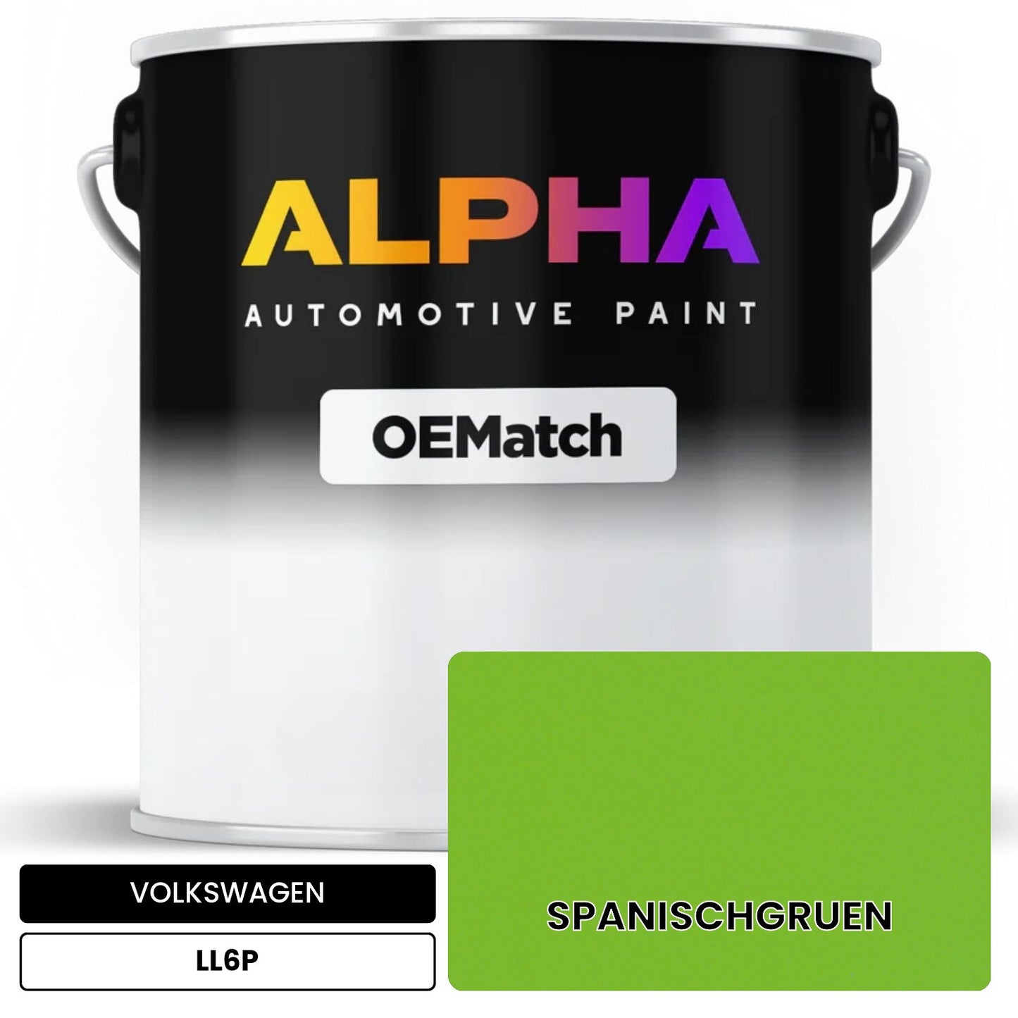 VOLKSWAGEN Spanish Green LL6P OEMatch Basecoat