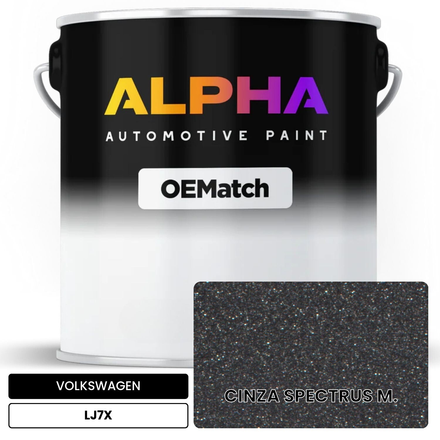VOLKSWAGEN Spectrus Gray Metallic LJ7X OEMatch Basecoat