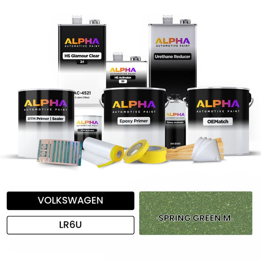 VOLKSWAGEN Spring Green Metallic LR6U OEMatch Vehicle Paint Kit