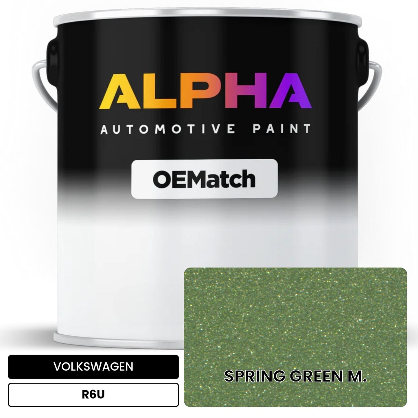 VOLKSWAGEN Spring Green Metallic R6U OEMatch Basecoat