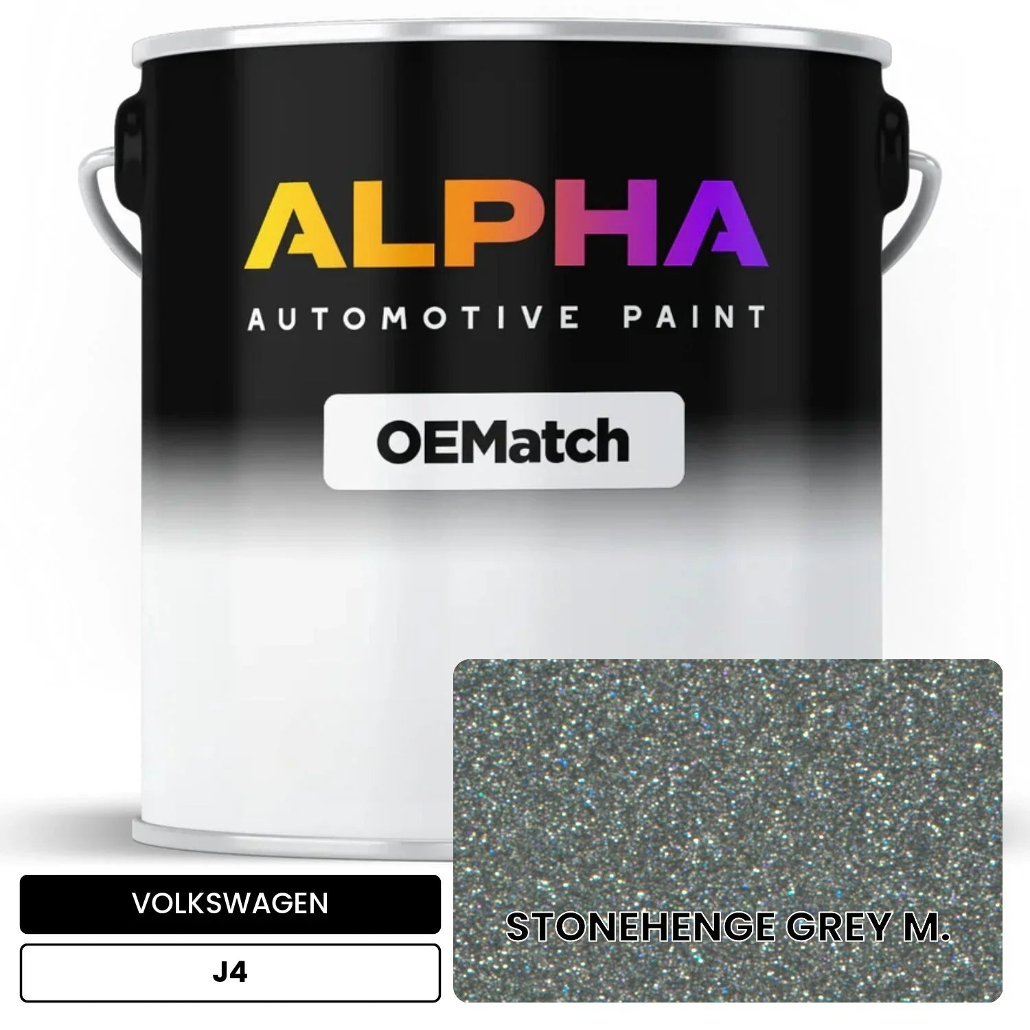 VOLKSWAGEN Stonehenge Grey Metallic J4 OEMatch Basecoat