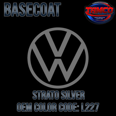 Volkswagen Strato Silver | L227 | 1954-1957 | OEM Basecoat - The Spray Source - Tamco Paint Manufacturing