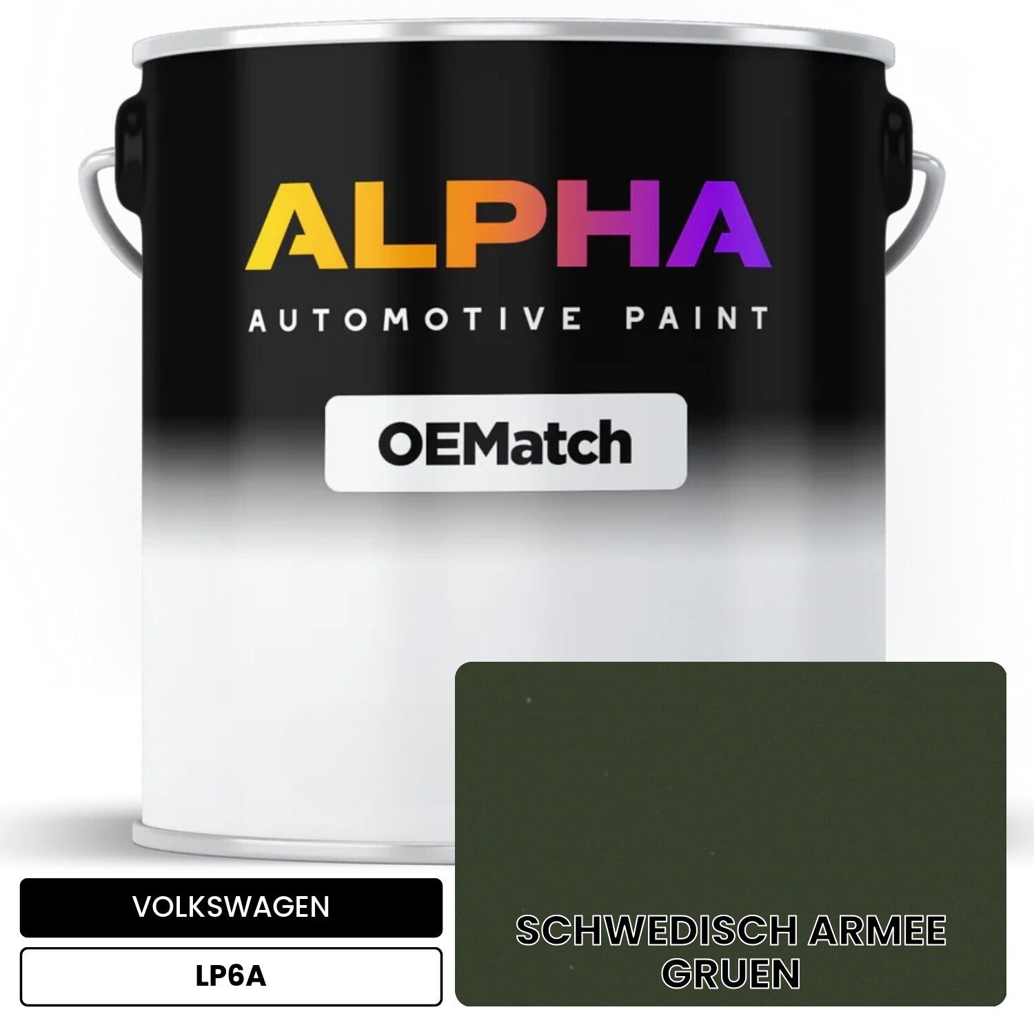 VOLKSWAGEN Swedish Army Green LP6A OEMatch Basecoat