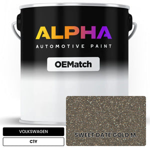 VOLKSWAGEN Sweet Date Gold Metallic C1Y | OEMatch Automotive Basecoat