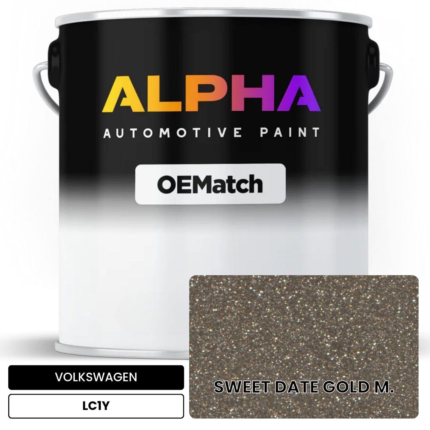 VOLKSWAGEN Sweet Date Gold Metallic LC1Y OEMatch Basecoat