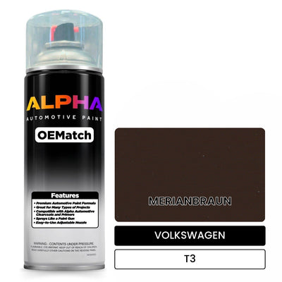 VOLKSWAGEN Merian Brown T3 | OEMatch Automotive Spraycan