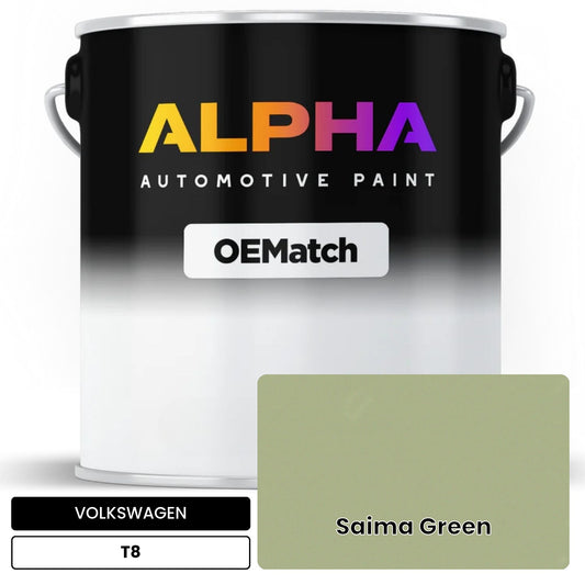 VOLKSWAGEN Saima Green T8 OEMatch Basecoat