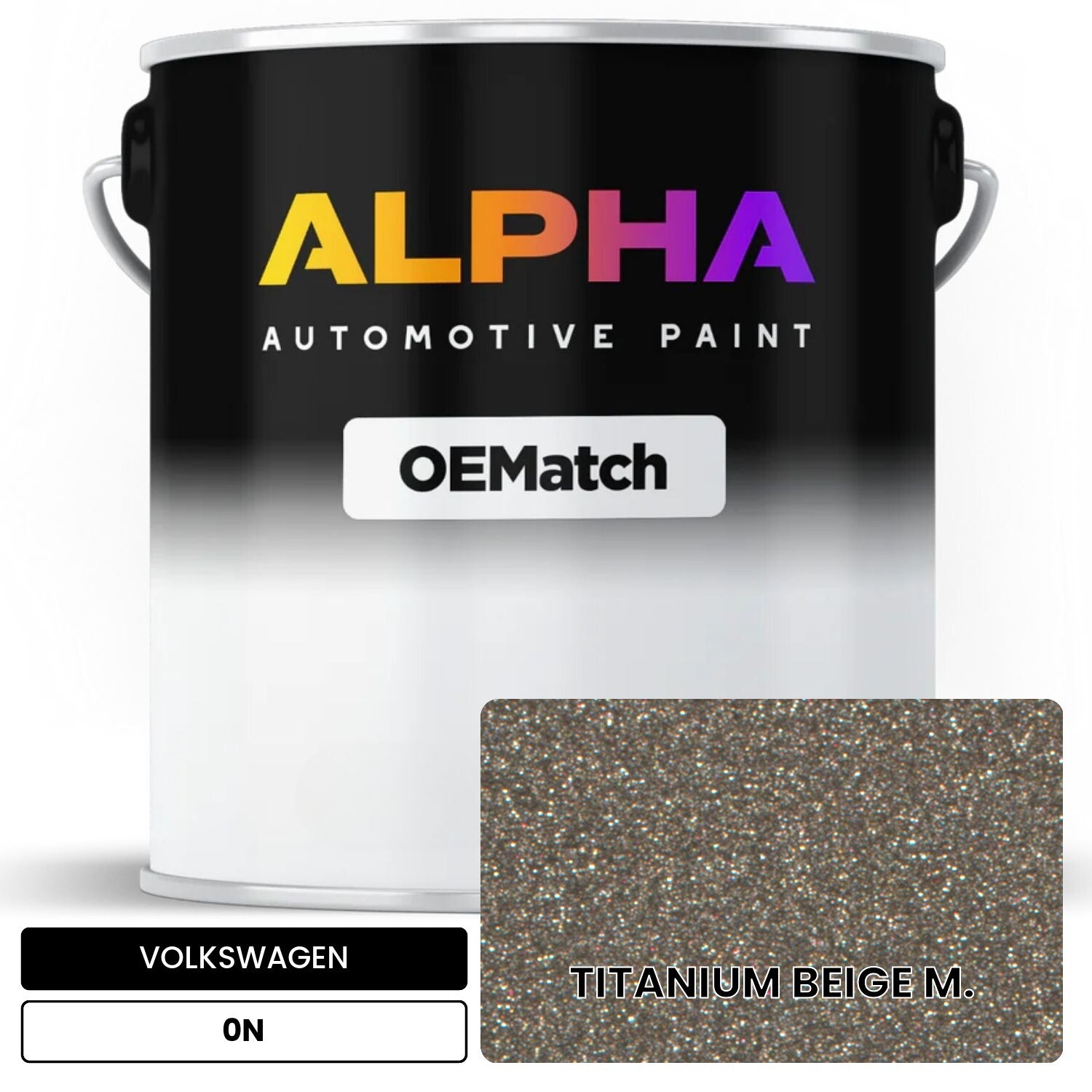 VOLKSWAGEN Titanium Beige Metallic 0N OEMatch Basecoat