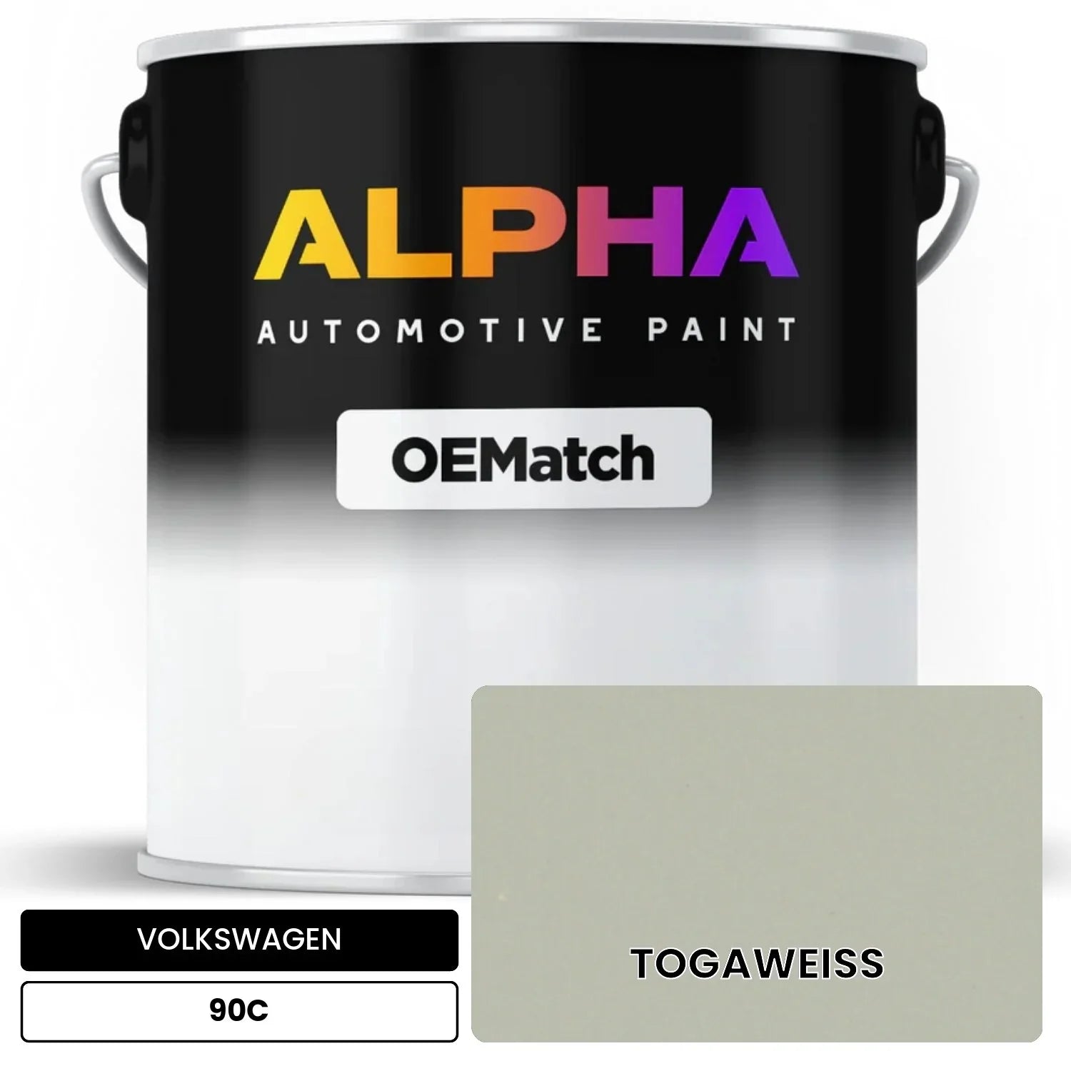 VOLKSWAGEN Toga White 90C OEMatch Basecoat