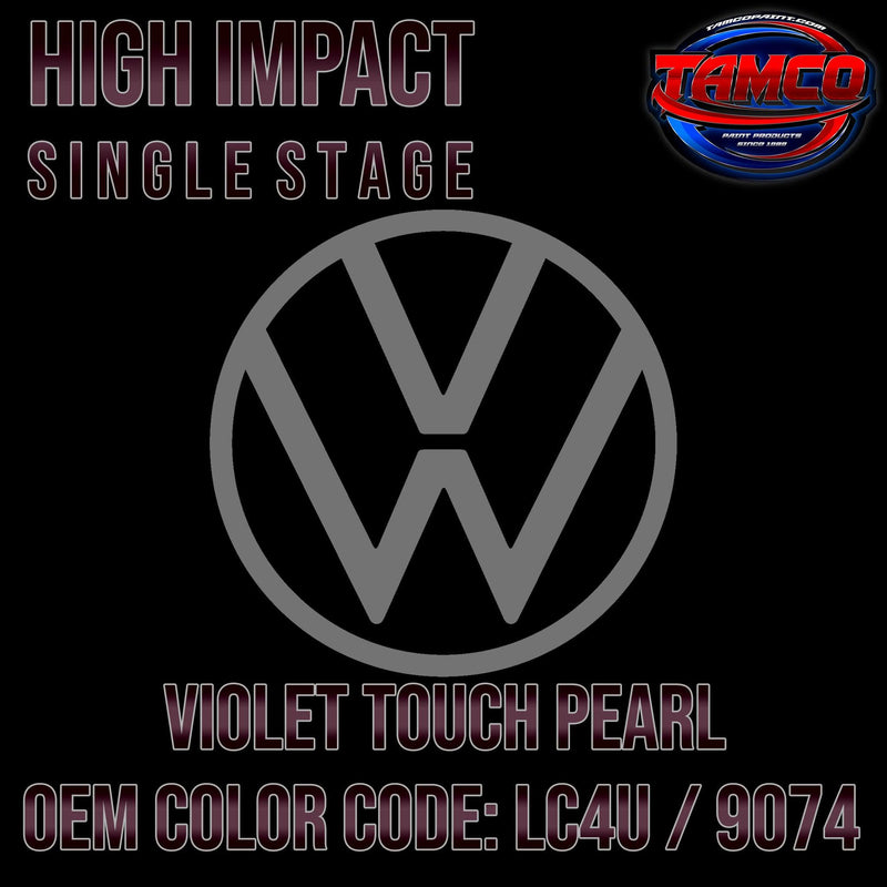 Volkswagen Violet Touch Pearl | LC4U / 9074 | 2019 | OEM High Impact Single Stage - The Spray Source - Tamco Paint Manufacturing