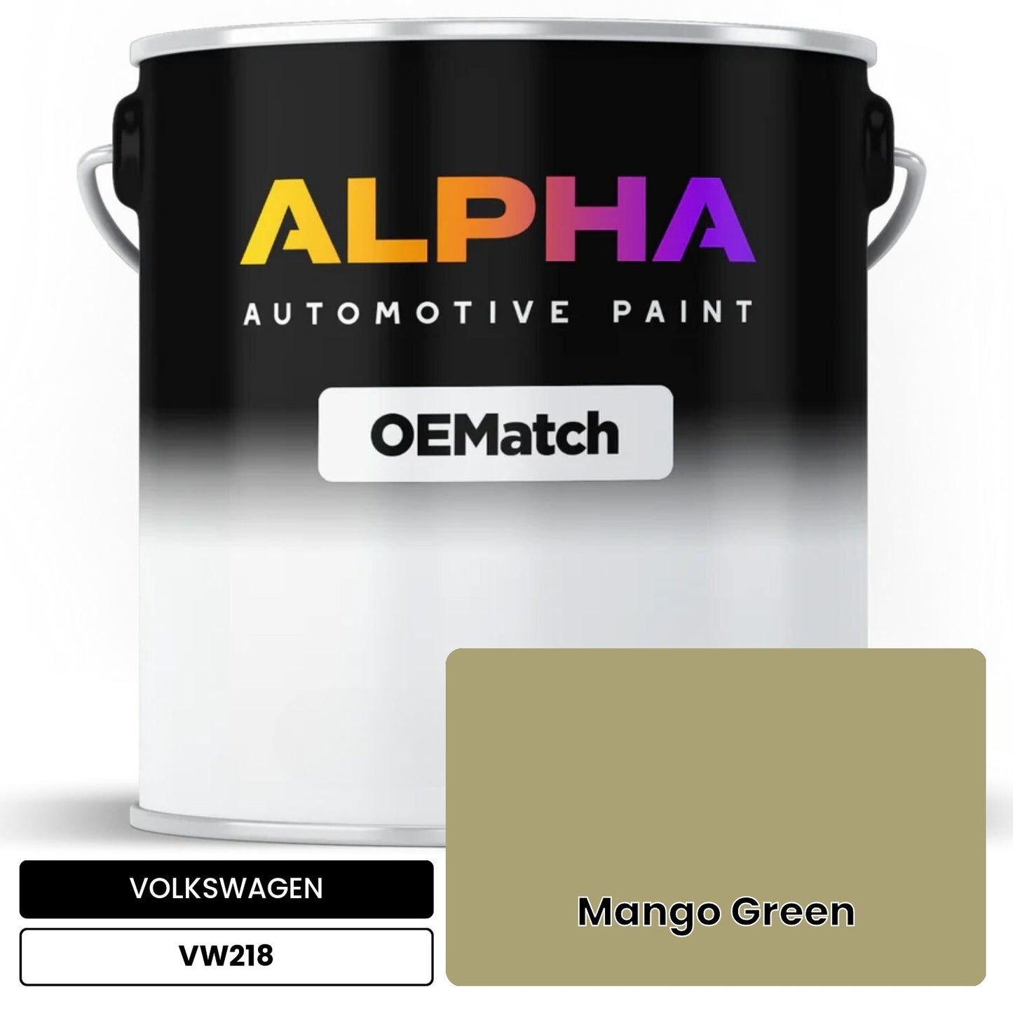 VOLKSWAGEN Mango Green VW218 OEMatch Basecoat