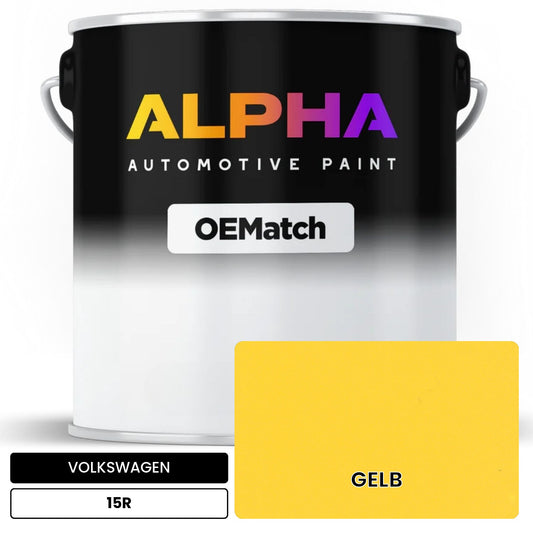 VOLKSWAGEN Yellow 15R OEMatch Basecoat