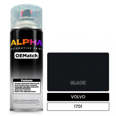VOLVO BLACK 1701 | OEMatch Automotive Spraycan