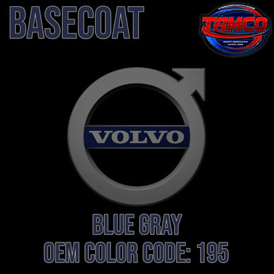 Volvo Blue Gray | 195 | 1982-1988 | OEM Basecoat - The Spray Source - Tamco Paint Manufacturing