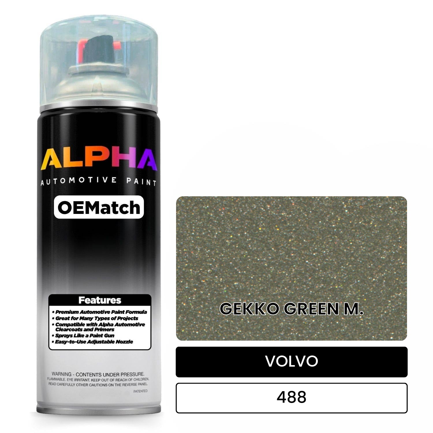 VOLVO GEKKO GREEN M. 488 OEMatch Spraycan