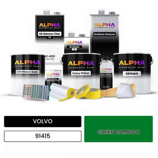 VOLVO GREEN BAMBOO 91415 OEMatch Vehicle Paint Kit