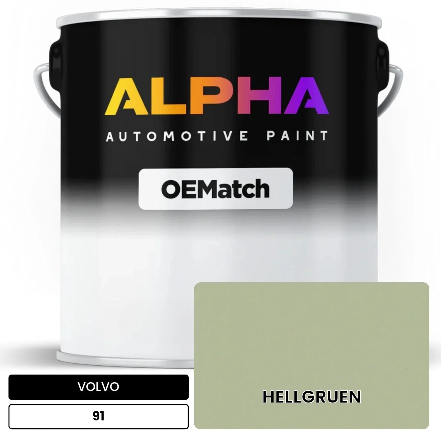VOLVO HELLGRUEN 91 OEMatch Basecoat