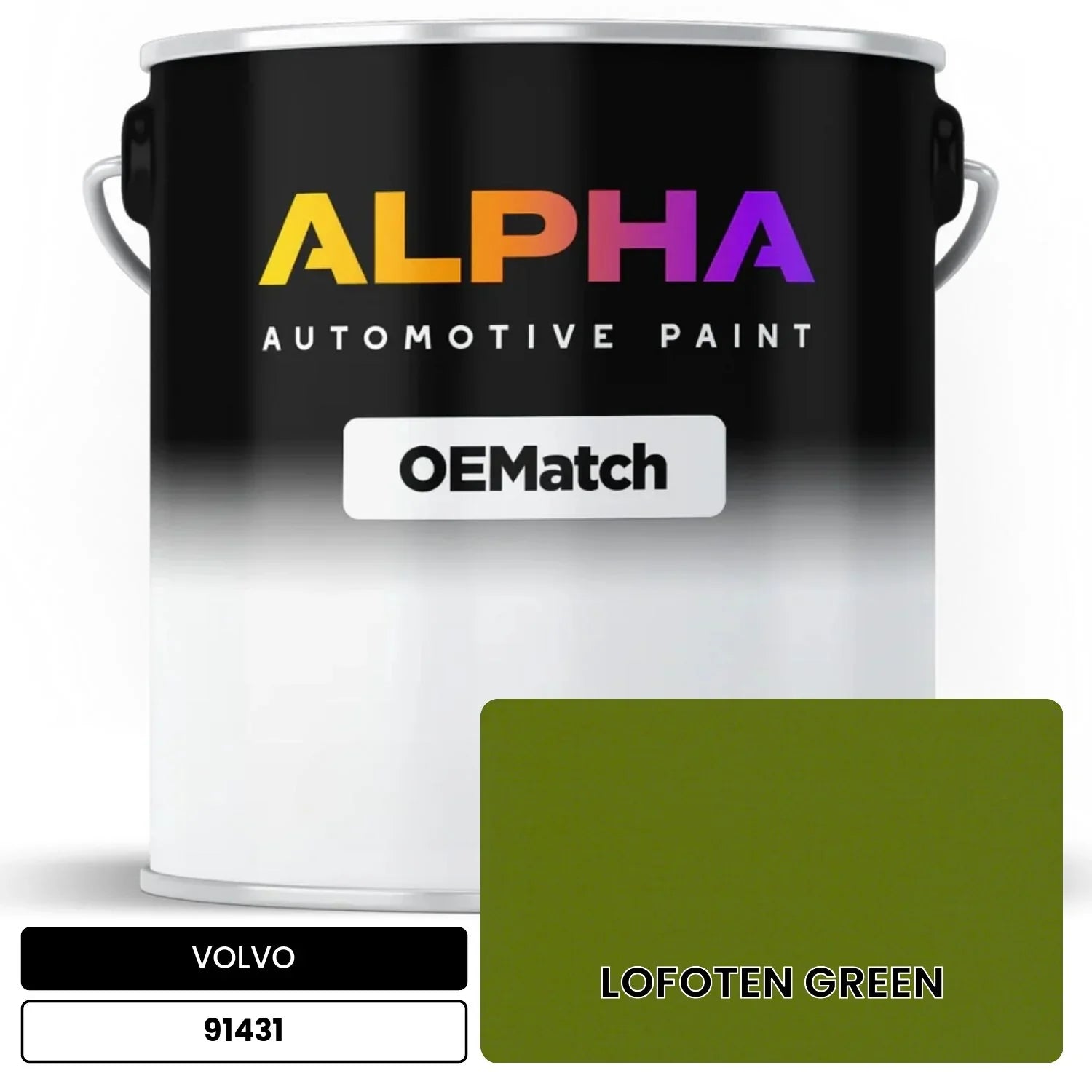 VOLVO LOFOTEN GREEN 91431 OEMatch Basecoat