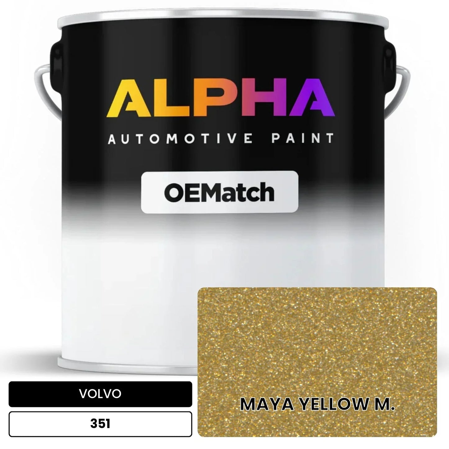 VOLVO MAYA YELLOW M. 351 OEMatch Basecoat