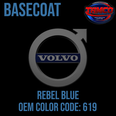 Volvo Rebel Blue | 619 | 2013-2018 | OEM Basecoat - The Spray Source - Tamco Paint Manufacturing