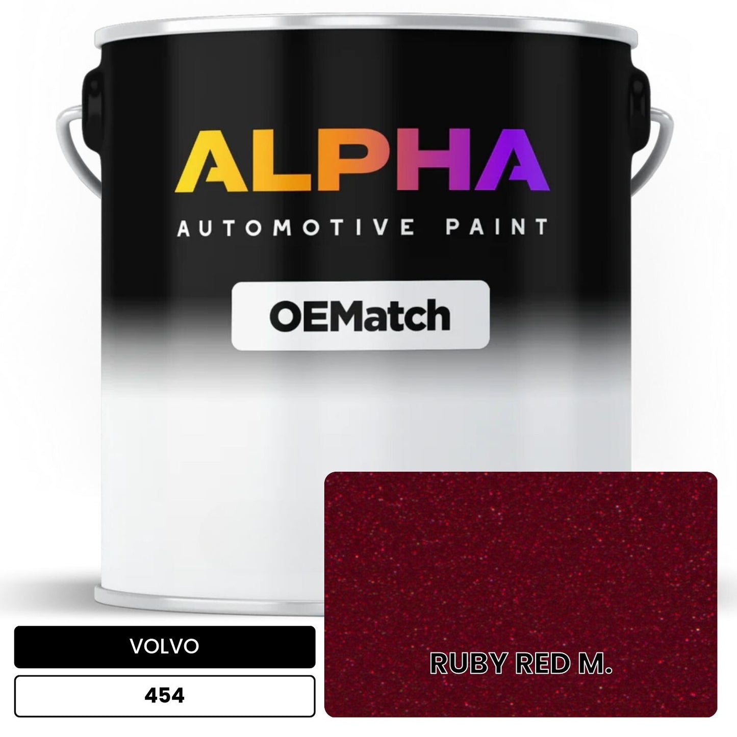 VOLVO RUBY RED M. 454 OEMatch Basecoat