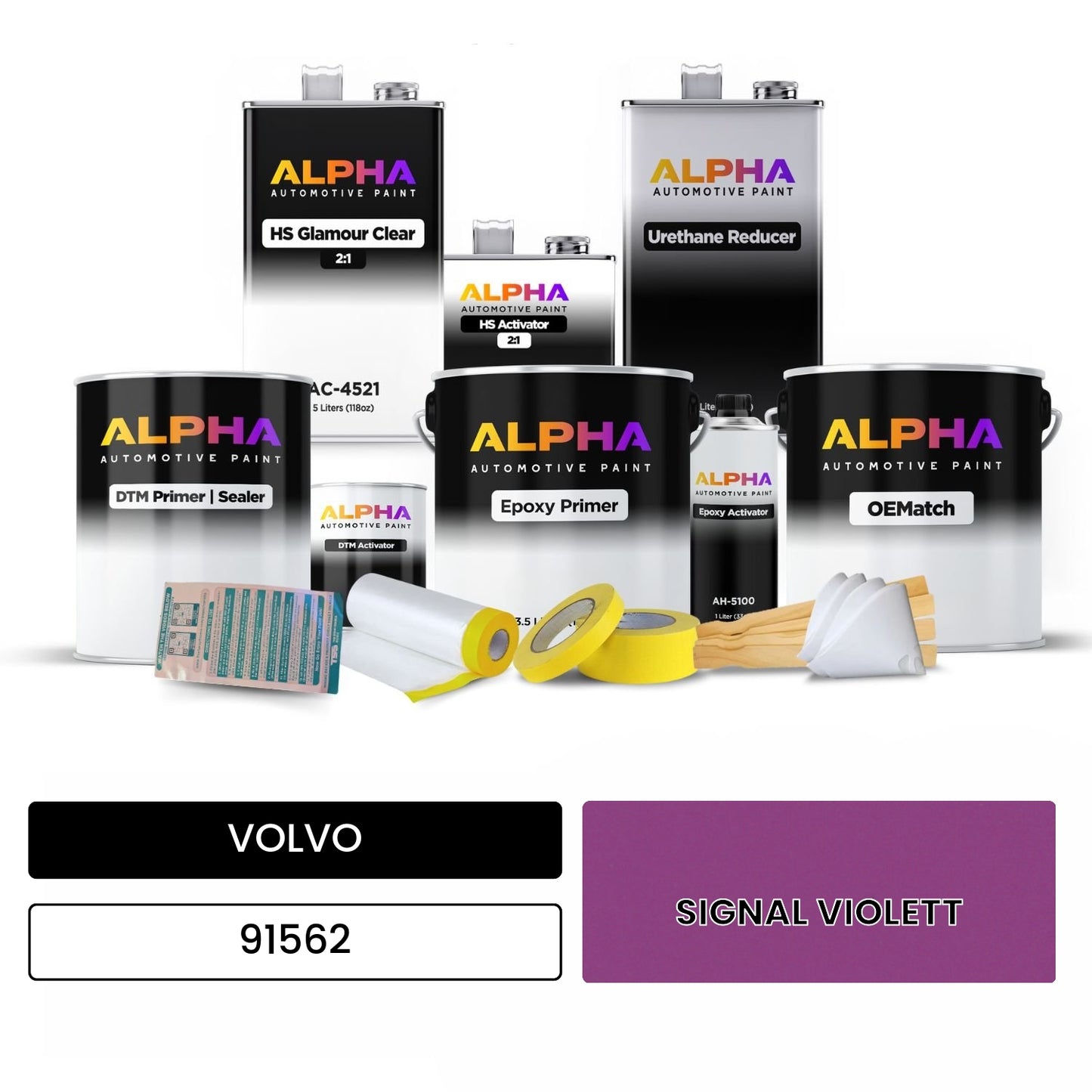VOLVO SIGNAL VIOLETT 91562 OEMatch Vehicle Paint Kit