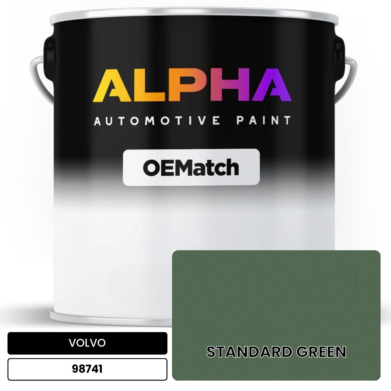 VOLVO STANDARD GREEN 98741 OEMatch Basecoat